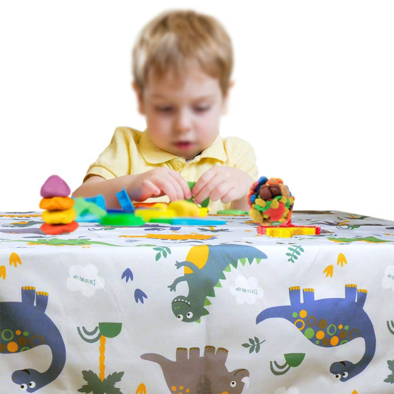 [Australia] - Splat Floor Mat for Under High Chair/Arts/Crafts by CLCROBD, 51" Waterproof Anti-slip Food Splash Spill Mess Mat, Washable Portable Picnic Mat and Table Cloth Dinosaur 