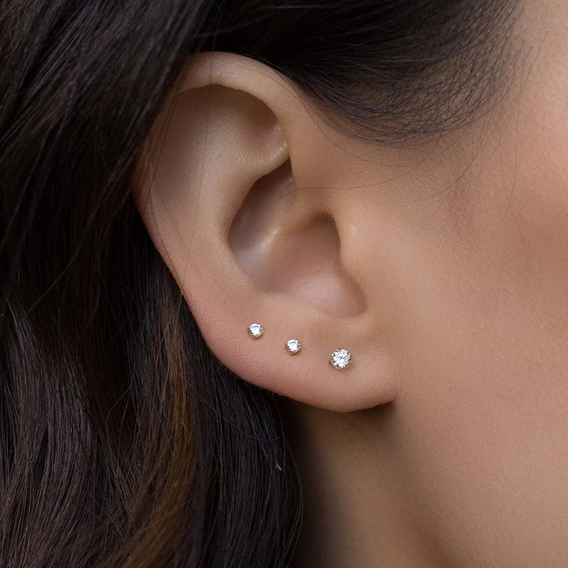 [Australia] - QWALIT Piercing Taper Threadless Piercing Changing Tool Piercing Taper Insertion Tool Piercing Threader Tool Flat Back Earring Applicator Tool Labret Titanium Threadless Insertion Pin 16g 18g 20g B1-stainless steel-mix sizes 