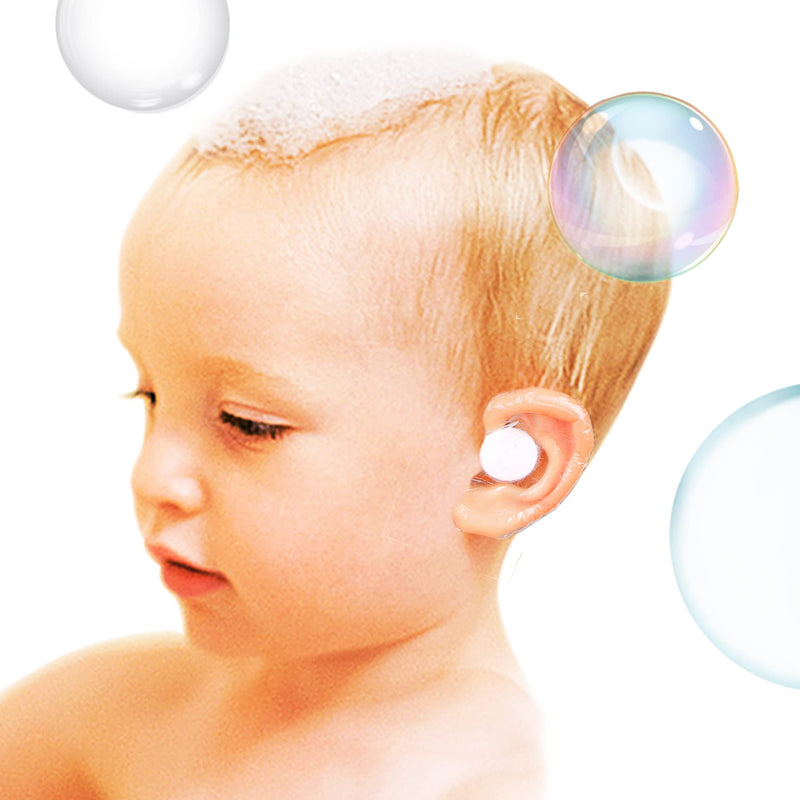 [Australia] - 60-Pack Baby Shower Ear Covers Baby Waterproof Ear Tapes Safety Protector Bath Protection Ear Covers for Kids Shower Swimming Use,Transparent Adhesive Ear Covers 60Pcs 