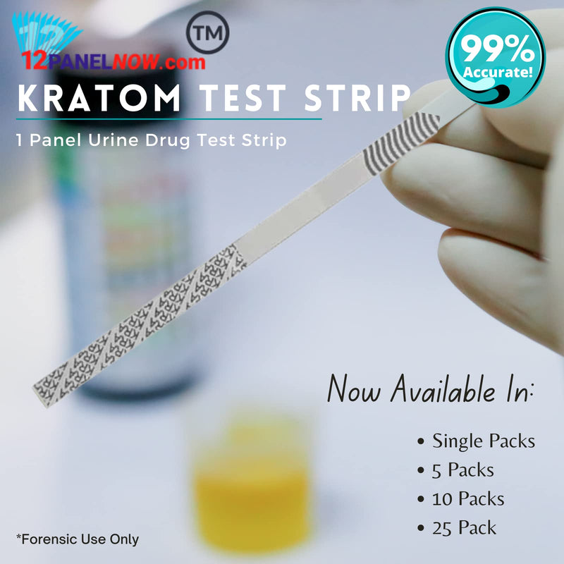 [Australia] - 12 Panel Now KRA/Mitragynine Urine Test Strips, Rapid Kratom Test, Accurate Results in Minutes (Pack of 25) 