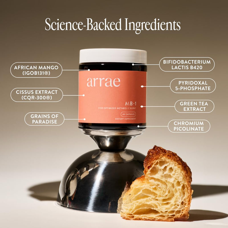 [Australia] - Arrae MB-1, Natural Dietary Supplement, Control Appetite, Increase Energy, Support Healthy Metabolism, 60 Capsules 