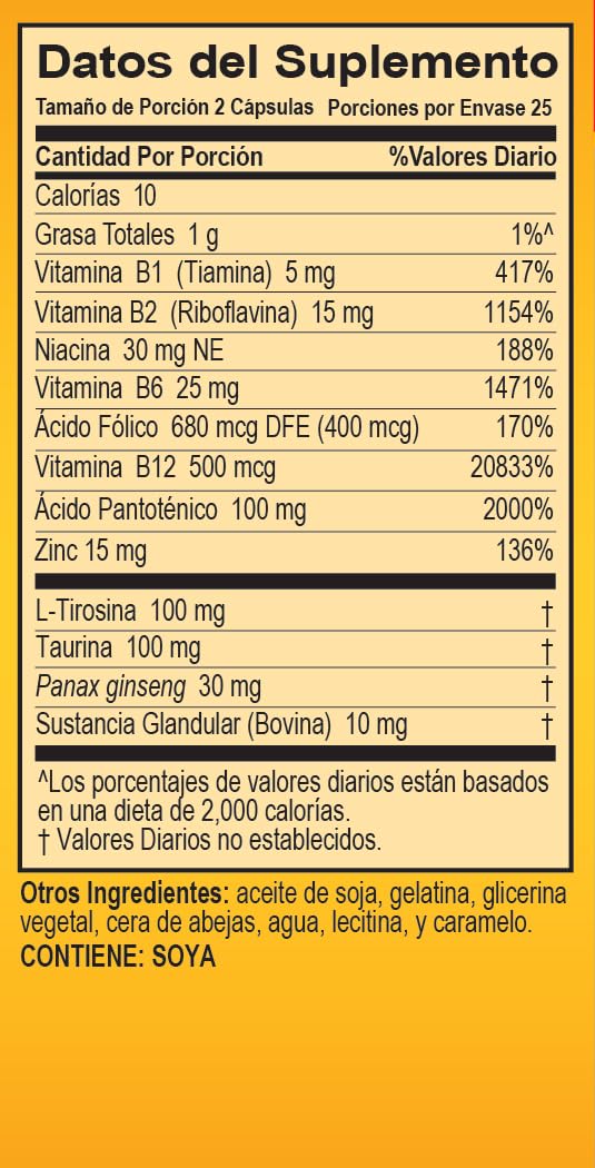 Super Macho Dietary Supplement Zinc & B-Vitamins, Made in USA, 50 Softgels | Zinc Supplement, B Complex, High Potency Zinc, Ginseng, L-Tyrosine, Amino Acids, Sugar Free, Caffeine Free, Men's Formula 50 Count (Pack of 1)