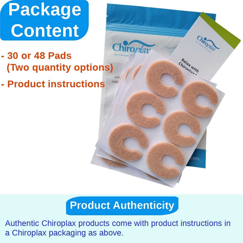 [Australia] - Chiroplax C-Shaped Felt Callus Cushion Pads Protector Rubbing Pain Relief Forefoot Metatarsal | 3/16" Thick (30 Pack) 3/16" Thick (Pack of 30) 
