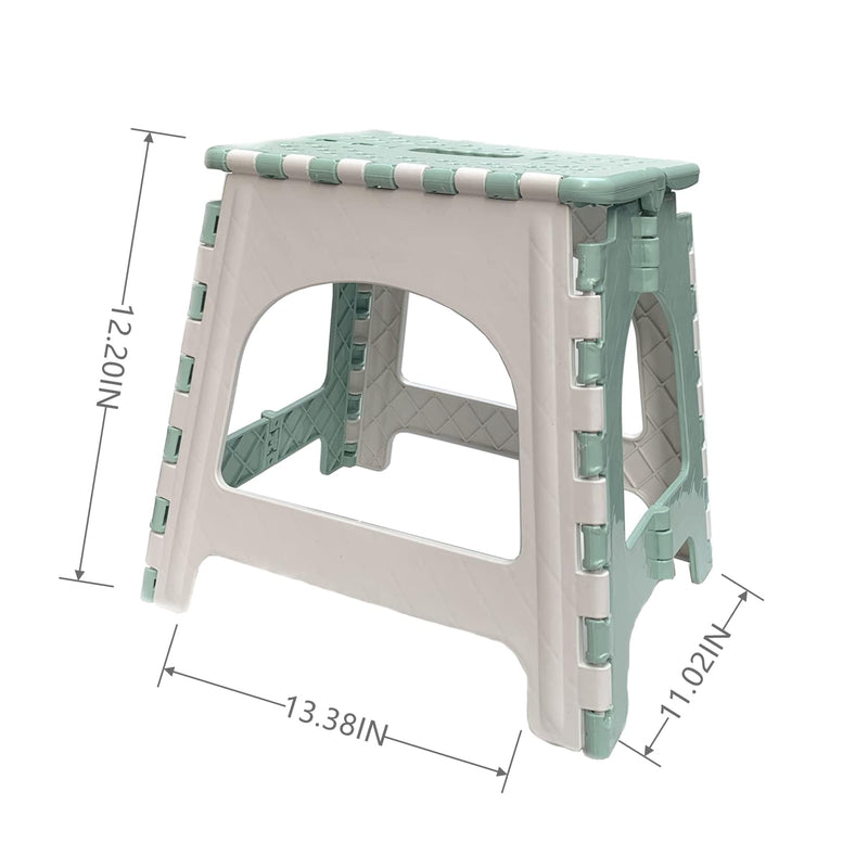 [Australia] - Shower Stool for Inside Shower Shaving Legs, Foldable Shower Small Shower Stool, Waterproof Plastic Corner Shower Foot Rest, Pedicure Stand Foot Rest,Green Green 