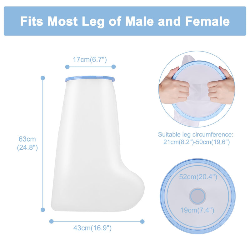 [Australia] - Apasiri Plaster Shower Protection Leg Adults, Cast Protection Lower Leg Waterproof for Plaster Bandages, Bandages, Leg Protection Showering Keep Your Leg Dry Adult Lower Leg 