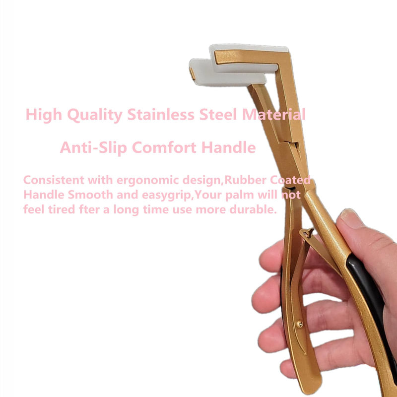 [Australia] - Hair Extension Pliers and Tools Kit for Women - Tape in Hair Extension Tools With Pliers (Gold) Gold 