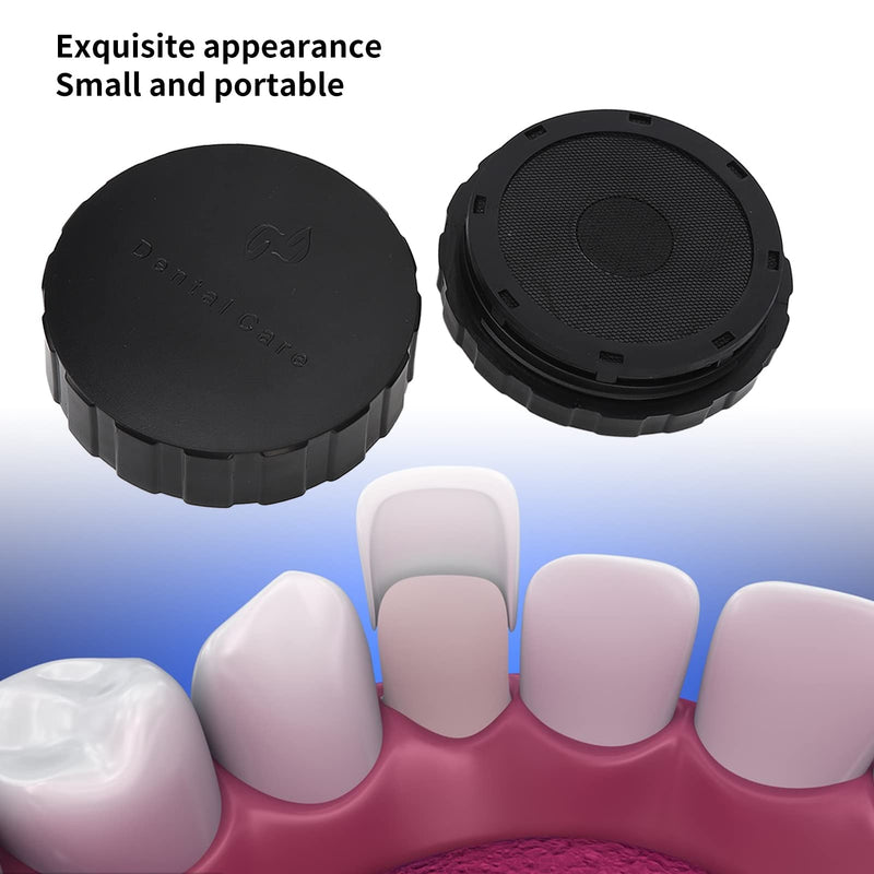 Veneer, Wash Eneer Veneer Processing Round Shape Reusable Black Storage, Eneer with Spare Pad Plastic Container