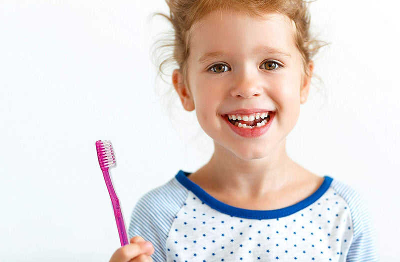 [Australia] - Kids Prepasted Toothbrushes Individually Wrapped - Bubblegum Disposable Toothbrushes with Sparkles (36 Pack) 36 