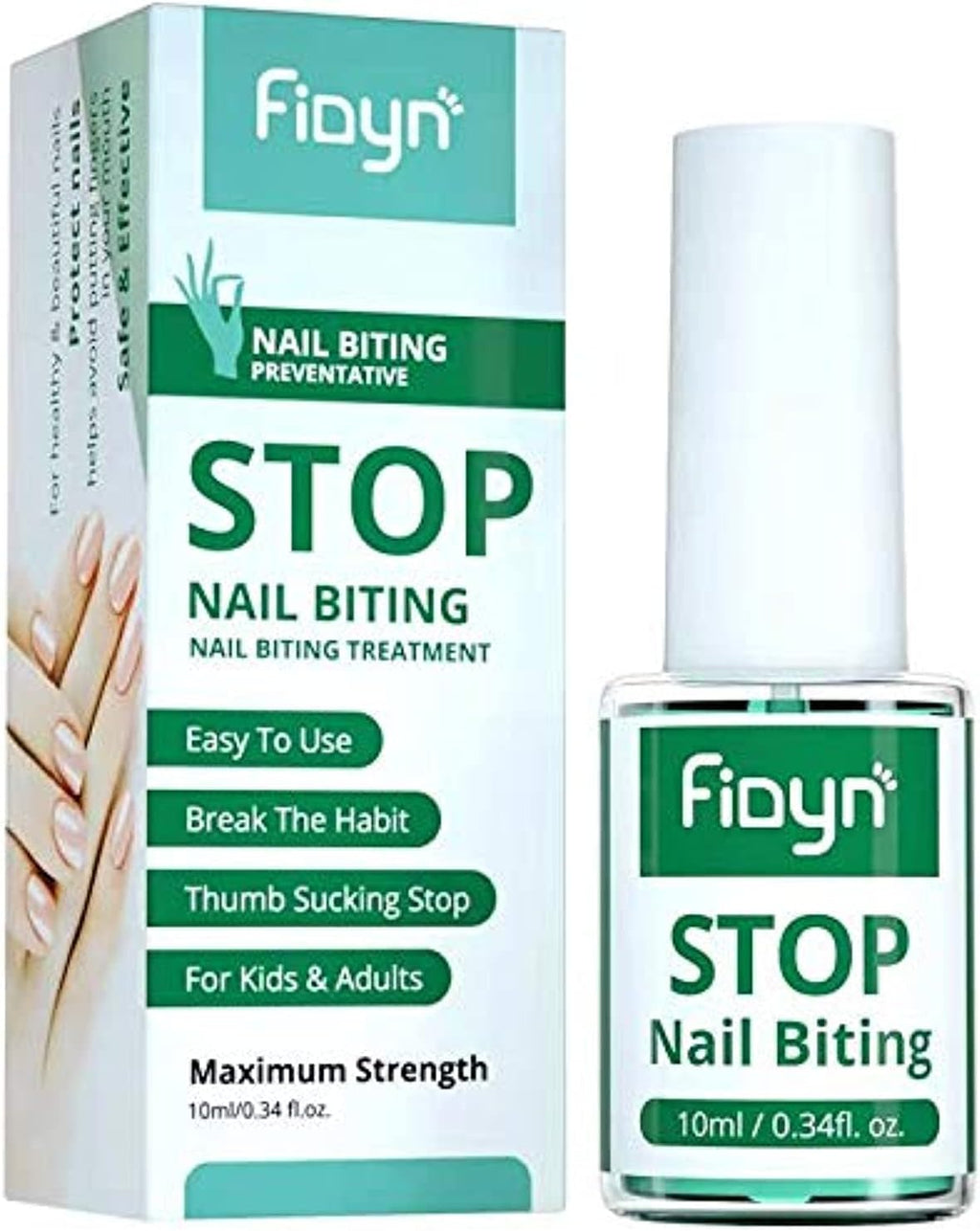 Greephil Thumb Sucking Stop for Kids & Nail Biting Treatment for Adults - Bitter Nail Polish to Help Kids, Toddlers and Adults to Stop Biting Nails, Sucking Thumbs and Fingers - 15 ml/ 0.5 fl. oz.