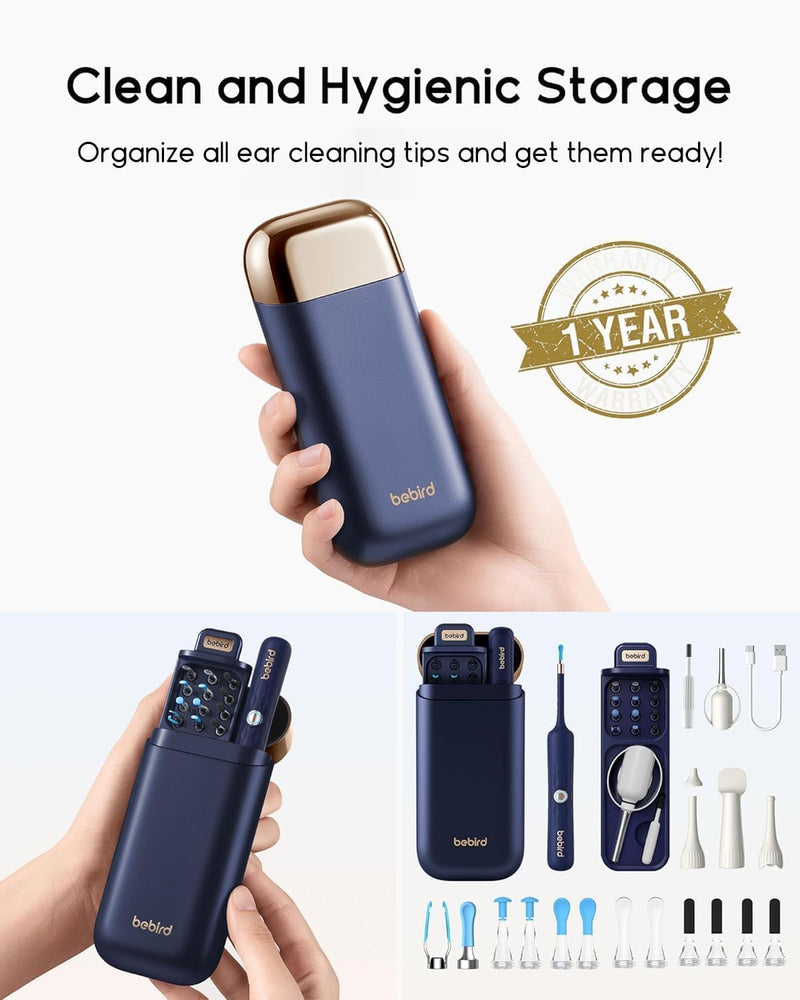 [Australia] - Bebird Earsight Plus D39R Ear Wax Removal Tool Camera, FSA HSA Eligible Items, Ear Cleaner with Flexible Ear Camera Otoscope, Visual Ear Pick Tweezers Wax Remover, Ear Cleaning Kit for Family 