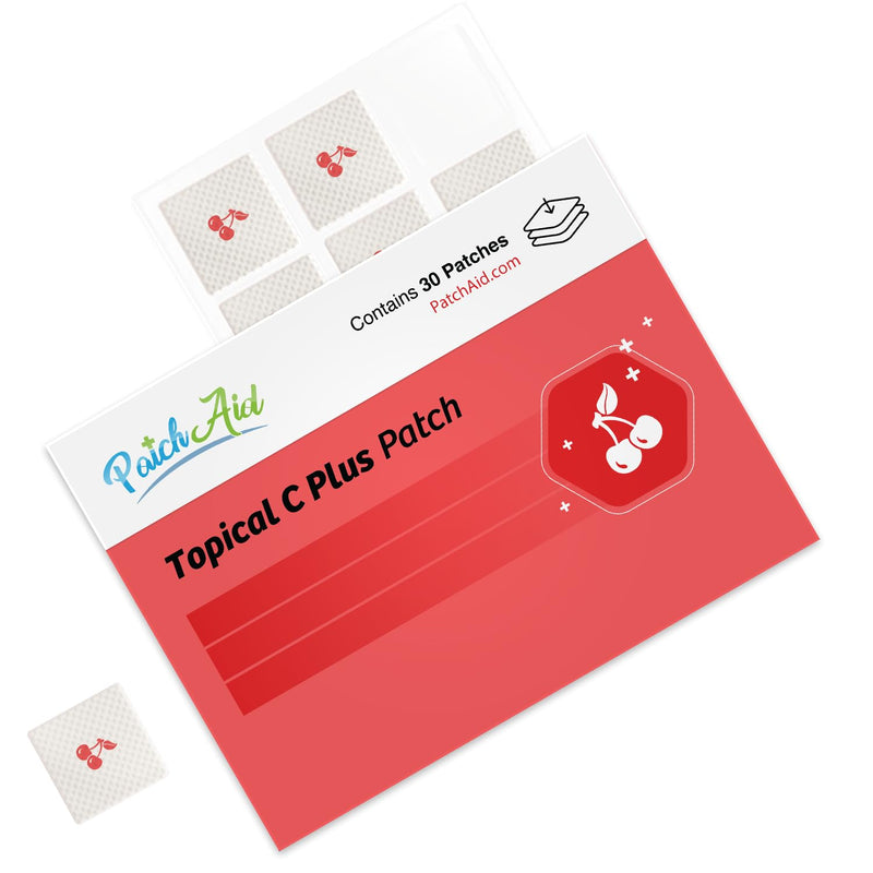 PatchAid C Plus Topical Patch | 2500mg C Immune Support and Antioxidant Complex, 8-Hour Wear & Slow Release, 30 Day Supply 30 Count (Pack of 1)