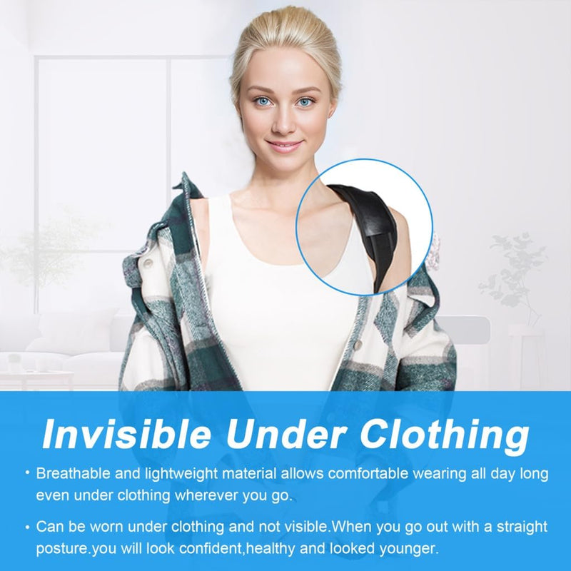 Posture Corrector for Men and Women,Back Brace and Neck Stretcher for Scoliosis and Poor Posture in Teens,Breathable Mesh Back Support Belt,Back Straightener(Medium) Medium