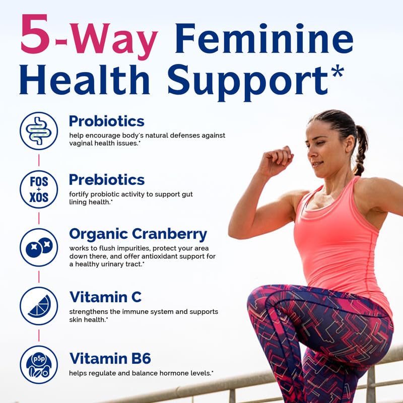 Innate Vitality Bundle: Probiotics (100 Billion CFUs, 18 Strains) with Cranberry & Vitamin B12 5000mcg Sublingual Tablets - Digestive, Vaginal Health, Energy Production & Nervous System Support