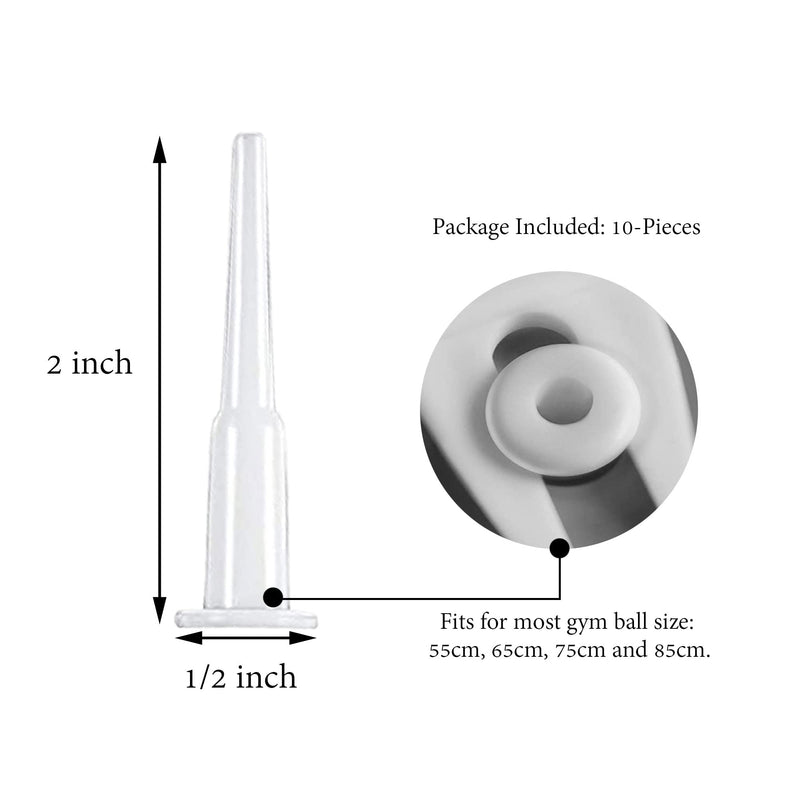 [Australia] - 10-Pieces Fitness Exercise Sport Yoga Ball Inflatable Bed Pool Air Stopper Plug Pin 
