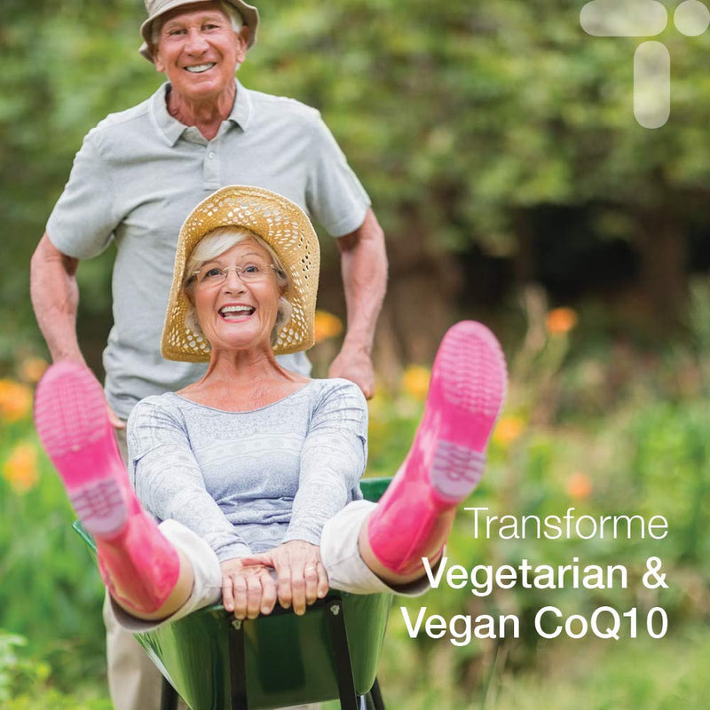 Transforme CoEnzyme Q10 100mg with Vitamin B6 | Vegetarian & Vegan | 120 CoQ10 Naturally Fermented Capsules | Natural Ingredients | Dairy & Gluten Free | Made in the UK