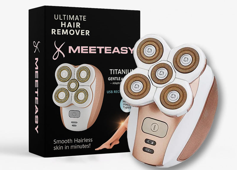 [Australia] - Electric Leg Shaver for Women - Rechargeable Painless Lady Razor for Leg Face Lips Body Underarms Armpit - Female Cordless Bikini Trimmer Gold 