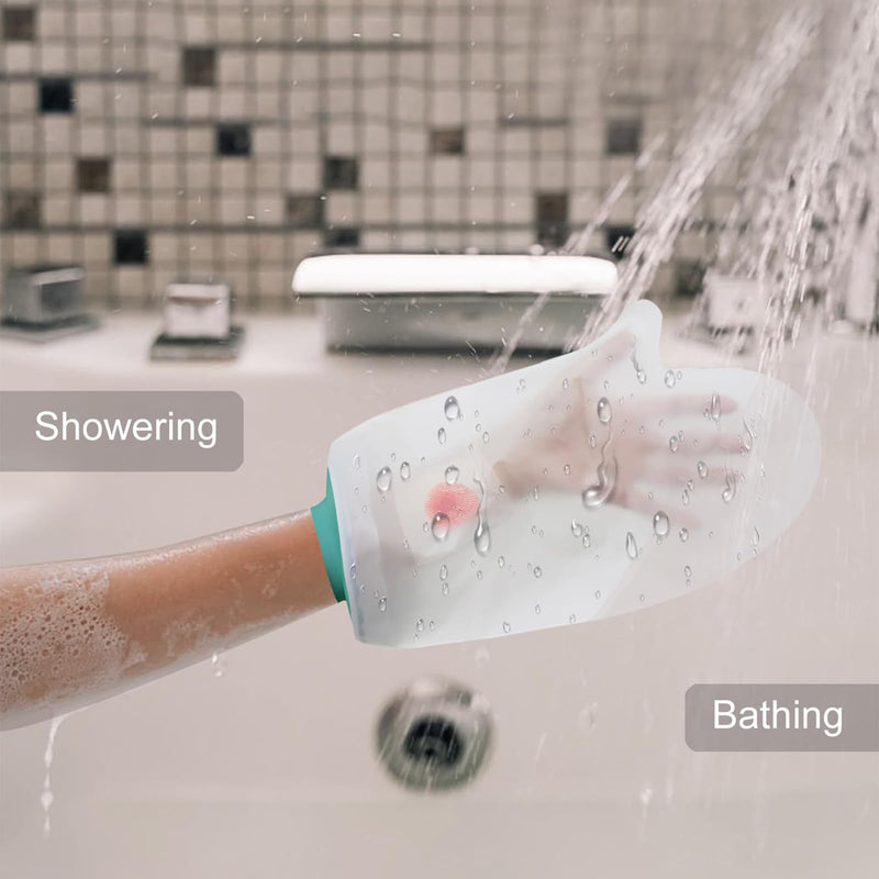 [Australia] - BelleVive Hand Cast Protector Waterproof Hand Cover for Shower Post Surgery Soft Comfortable Cast Protector for Wrist Finger Reusable Cast Bag for Bandages 
