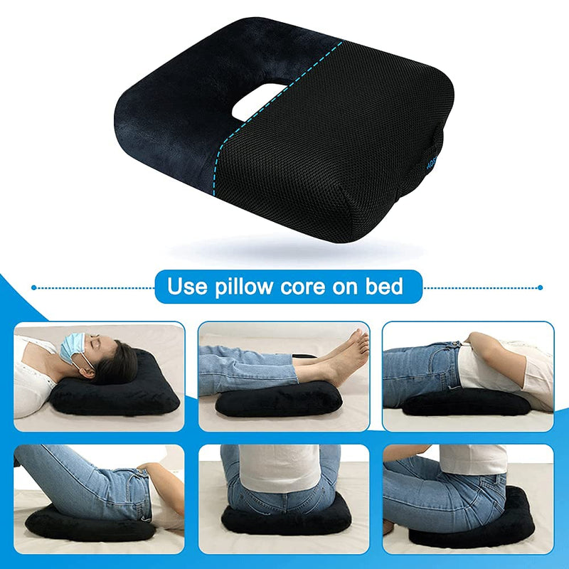 [Australia] - AOSSA Donut Pillow for Bed Sores, Tailbone Pain, Postpartum Recovery – Hemorrhoid Relief Cushion, Coccyx & Sitting Seat Cushion for Butt Pressure Relief 