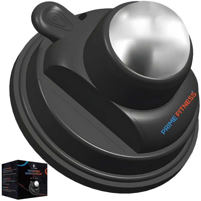[Australia] - PRIME Fitness Wall Mounted Massage Ball | Cold Therapy | Back Massager | Cryo Stick | Relieve Muscle Pain (360 Massager) 360 Wall Massager 