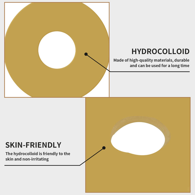 [Australia] - 10Pcs 2mm Ostomy Barrier Rings, Moldable Ostomy Rings, Hydrocolloid Skin Extender Rings for Colostomy Bags,Sting-Free Ostomy Supplies 