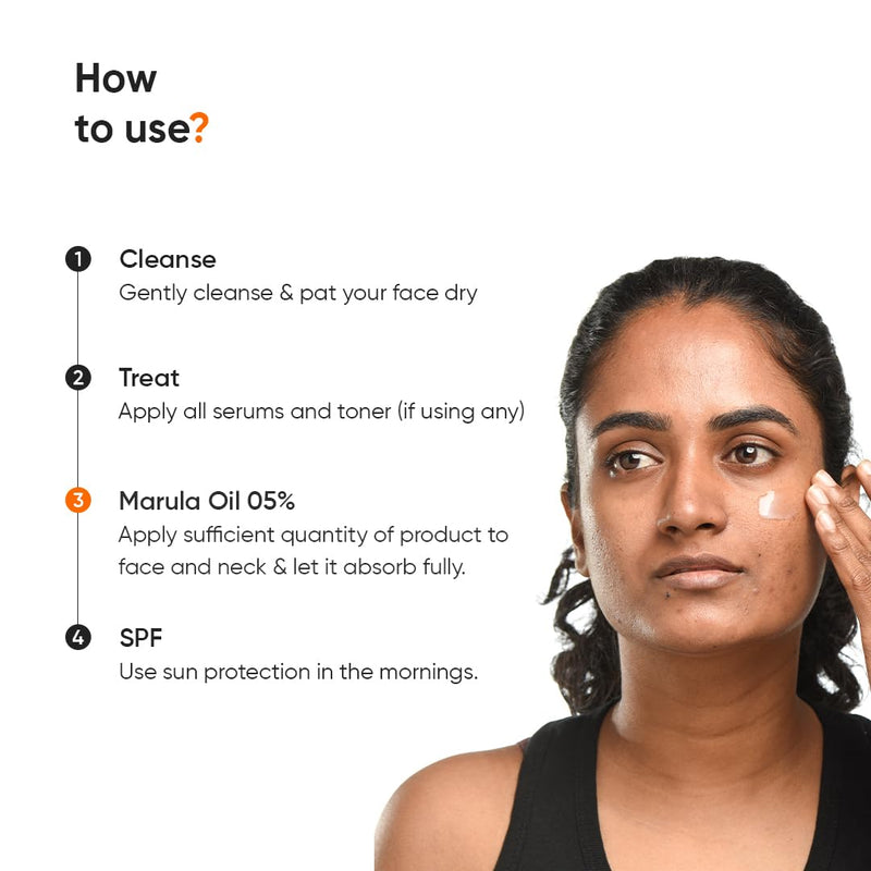 Minimalist Marula Oil 5% Face Moisturizer for Dry, Dehydrated, Flaky Skin | With Hyaluronic Acid, Vitamin E, Vitamin F for Barrier Repair & Hydration | For Women & Men | 1.7 Oz / 50 gm
