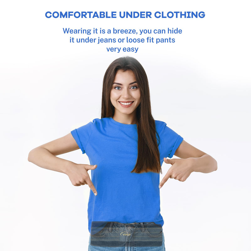 Si Belt -Sacroiliac Belt Women，Si Joint Belt Hip Brace for Sciatica, Lower Back,Sacral Nerve,Hip Stabilizer, Pelvic Girdle Support Belt for Postpartum L/XL Black