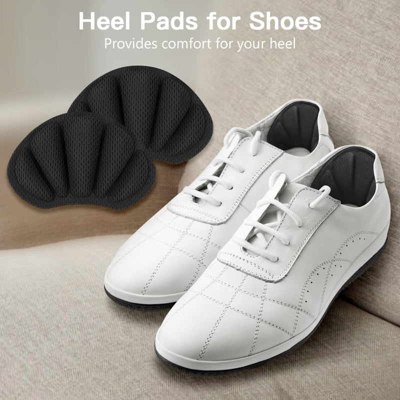 [Australia] - Flintronic 2 pairs of sneaker repair patches, heel patches, shoes heel repair sneakers, leather heel protection, heel pad repair for most types, black black-2 pairs 