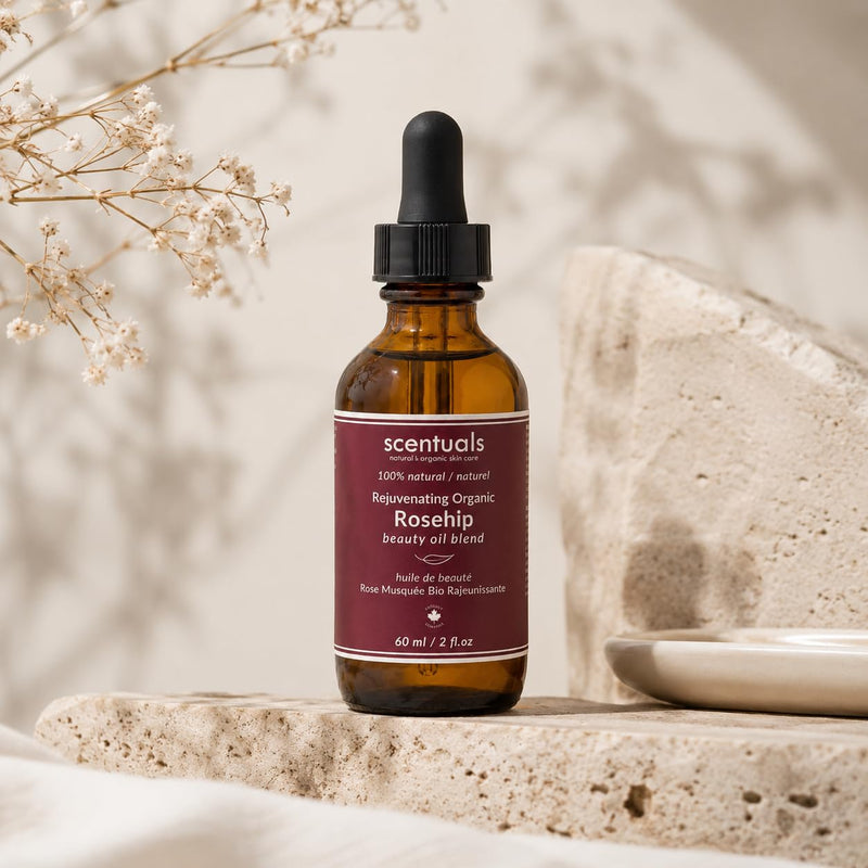Rosehip Facial Oil Blend, Face Moisturizer with Pure Rosehip, Grapeseed Oil, Apricot Oil, Safflower Oil, Vitamin E for Deep Hydration, Protection and Versatile Anti Aging Skincare, 2 fl.oz | 60 ml