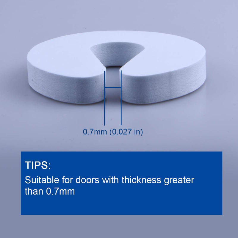 [Australia] - Door Pinch Guard （6 Pack） Baby Door Slam Stopper, Soft Foam Door Stopper. Prevents Finger Pinch Injuries, Slamming Doors, and Child or Pet from Getting Locked in Room 
