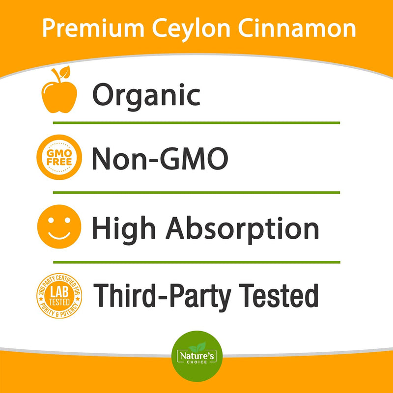 [Australia] - Ceylon Cinnamon Capsules - Certified Organic Cinnamon Pills, Non-GMO, Dairy & Gluten Free, Sri Lanka Cinnamon Powder Supplement, Vegan True Cinnamomum Vitamins, Sugar Free, 120 Count Cinnamon Capsules 120 Count (Pack of 1) 