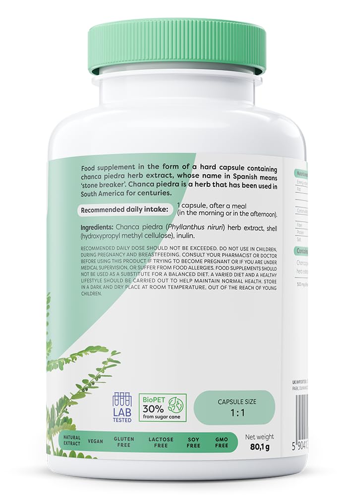 [Australia] - Chanca Piedra, 500mg - 120 vegan caps 