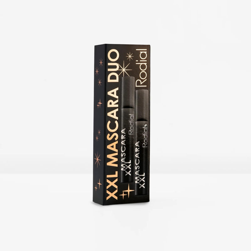 [Australia] - Rodial XXL Mascara Duo Kit - Holiday Gift Set with 2 x XXL Mascaras 0.44 fl. oz Each, Intense Black, Volumising, Long-Wear, Conditioning Formula with Beeswax, Carnauba Wax & Collagen 