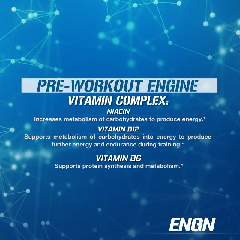 [Australia] - EVL Intense Pre Workout with Creatine - Pre Workout Powder Drink for Lasting Energy Focus and Recovery - ENGN Energizing Pre Workout for Men with Beta Alanine Caffeine and L Theanine - Blue Raz 