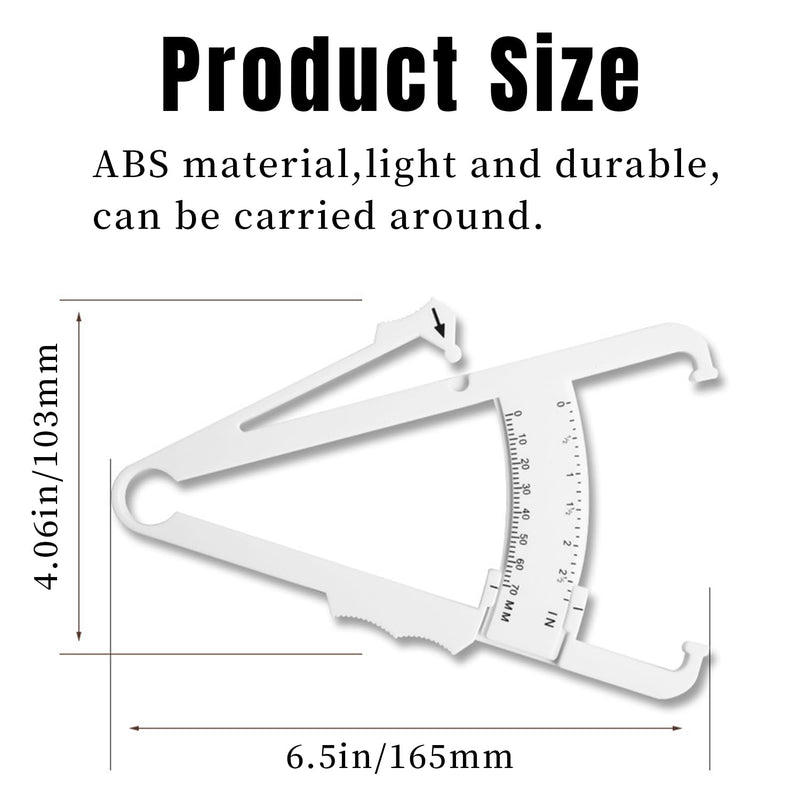 [Australia] - Body Fat Measurement Device,Body Fat Caliper with Body Fat Percentage Measure Chart 