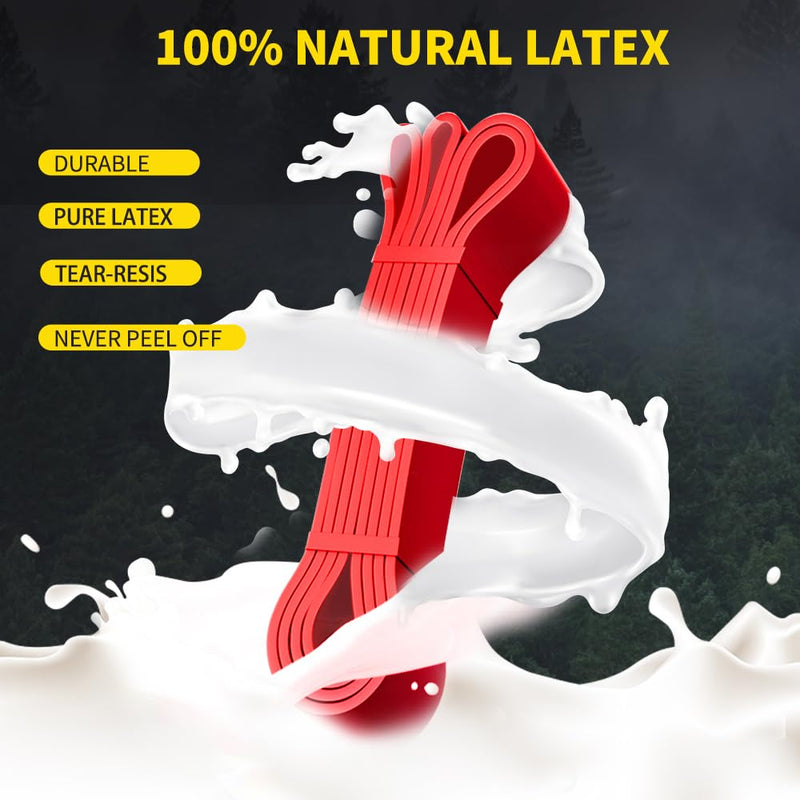 [Australia] - Resistance Band Pull up Band Fitness Exercise Bands Natural Latex for Workout Body Stretch Powerlifting Band Fitness Sport Training at Home/The Gym red 