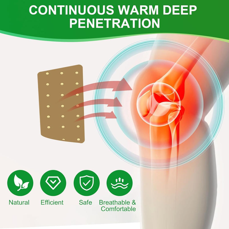 [Australia] - 60 Count Pain Relief Patch, Pain Relief Heat Patch Sticker for Neck and Shoulder, Pain Relief for Shoulder, Heat Patch Pain Patch for Lumbar Spine, Knee 