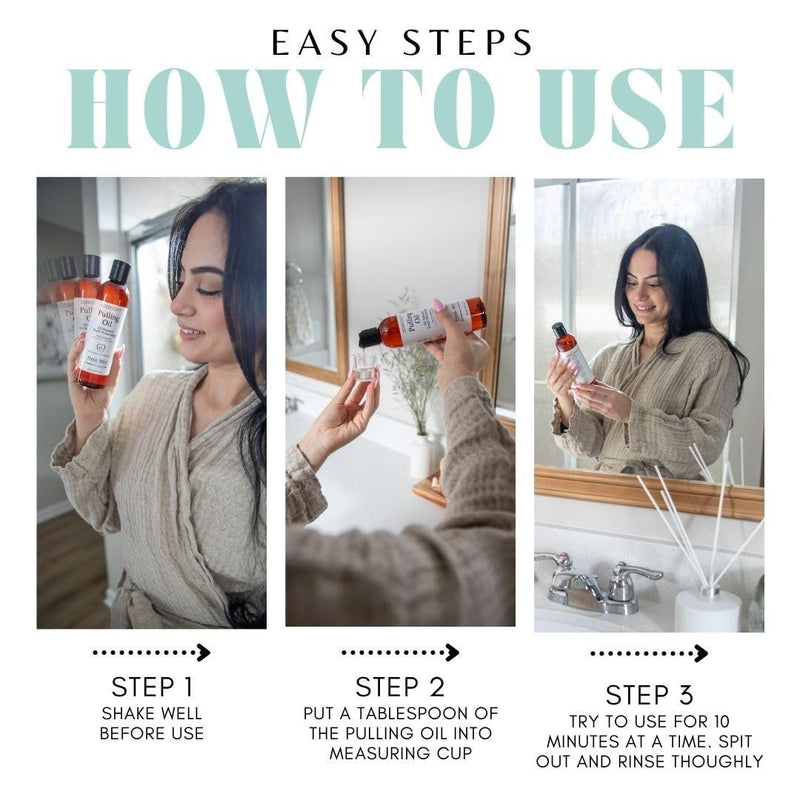 SpaRoom Oil Pulling for Teeth and Gums – Coconut Oil Pulling for Teeth with Tongue Scraper, Fresh Mint Flavor, Natural Mouthwash Alternative for Gum Health, Oral Hygiene, and Breath Support, 8 fl oz 1-pack