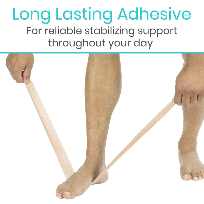 [Australia] - Vive Kinesiology Tape (105 Feet) - Therapeutic Athletic Support Tape - Uncut Kensio Roll - Muscle and Joint Recovery for Shoulder, Back, Knee, Elbow and Ankle Pain Relief - Waterproof for Sports Beige 2" x 105' 