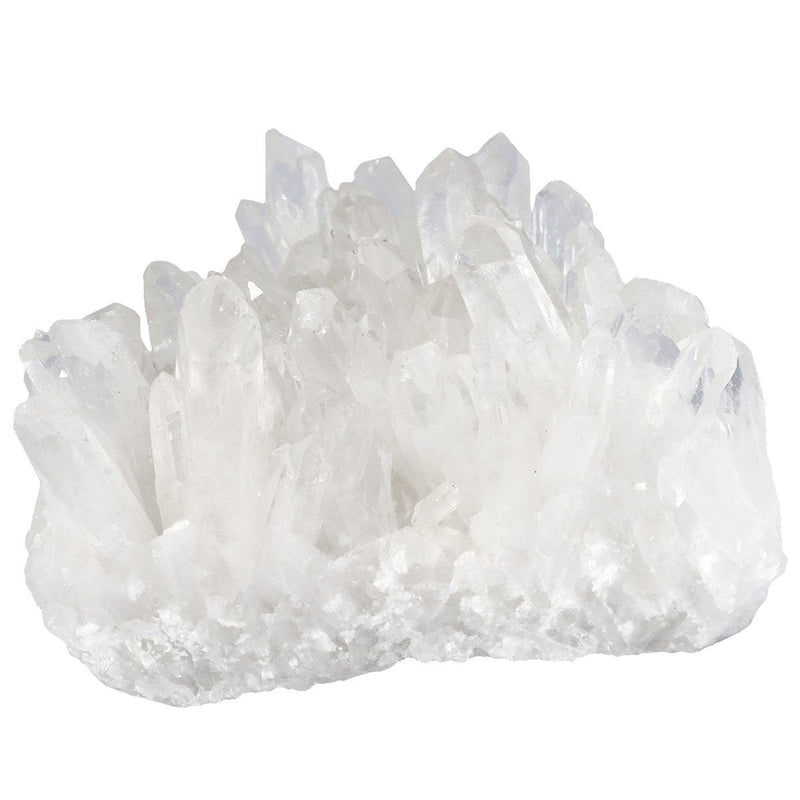 Bundle - 2 Items: Natural Raw Amber Calcite Crystal Cluster Geode Stone & Natural Clear Quartz Crystal Cluster Mineral Geode Druzy Specimen for Crystal Healing Home Decor