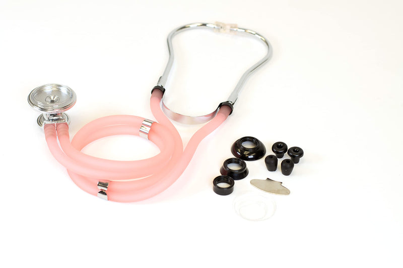 [Australia] - Primacare DS-9295-PK 30" Sprague Rappaport Style Stethoscope for Doctors, Nurses and Medical Students, First Aid Professional Dual Head Cardiology Kit for Men, Women and Pediatric, Pink 