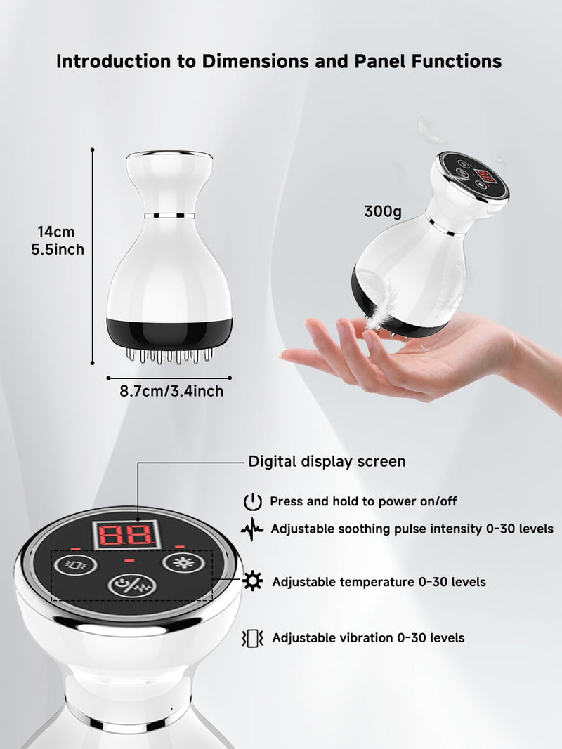 [Australia] - Lymphatic Drainage Massager & Anti Cellulite Massage Tool, Helps Reduce Stretch Marks & Cellulite, for Legs, Arms & Belly, Body Sculpting Machine with Microcurrent & Red-Light & Heat & Vibration 
