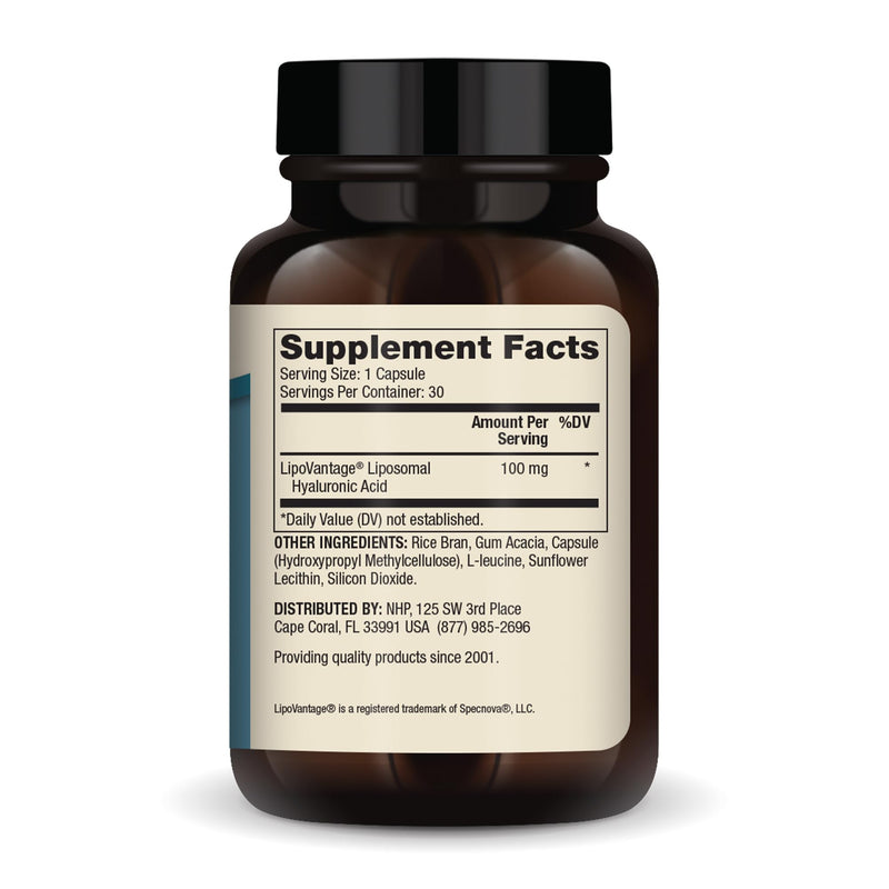 [Australia] - Dr. Mercola Liposomal Hyaluronic Acid, 30 Servings (30 Capsules), 100 mg Per Capsule, Dietary Supplement, Promotes Skin Appearance, Non-GMO 