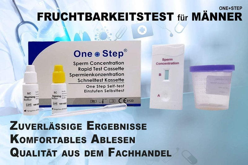 [Australia] - Pack of 2 One+Step Fertility Test for Men - Sperm Test Sperm Test for Men Sperm Test - Measures the concentration of sperm 