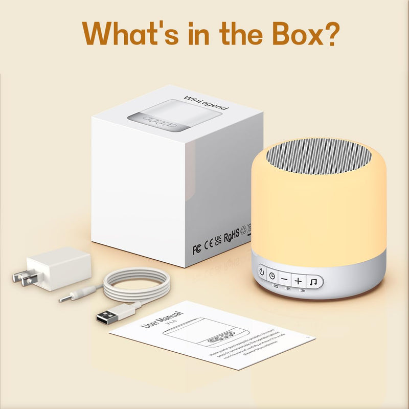 [Australia] - Easysleep White Noise Sound Machine with 30 Soothing Sounds 12 Night Light 32 Volume 3 Timers Portable Sleep Aid Machine for Office Noise Canceling Nursery Travel Lullaby & Rain Sound for Baby, Adults 