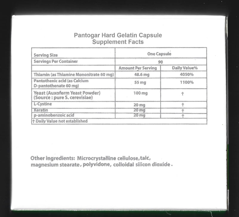 Pantogar Specific Treatment for Hair and Nails 90 caps