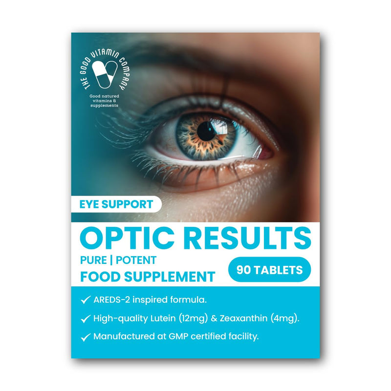 Simple Eye Health Supplement for Screen Users & Digital Lifestyles – Lutein & Zeaxanthin Tablets – Carotenoids - Supports Vision in a Digital World – 1-A-Day – UK Made - 90 Vegan GMO-Free Tablets