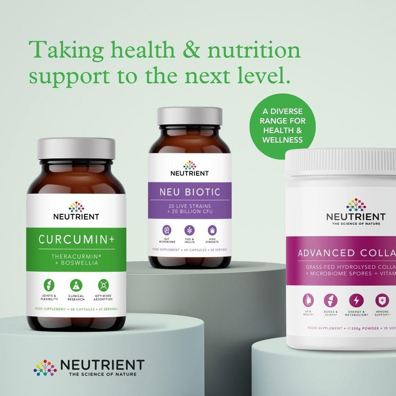 Neutrient Highly Absorbable Curcumin Capsules with Theracurmin and Boswellia