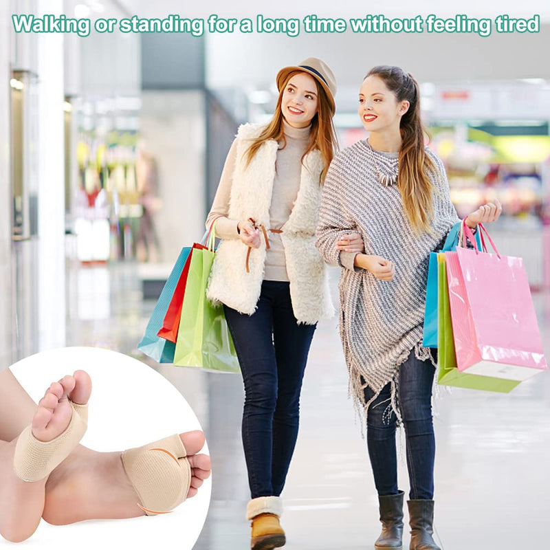 [Australia] - Metatarsal padding, ball of foot padding, forefoot forefoot pad, comfort forefoot padding, walking comfort fabric, ball of foot protection, foot soft socks for support feet (EU 35.5-38) EU 35.5-38 