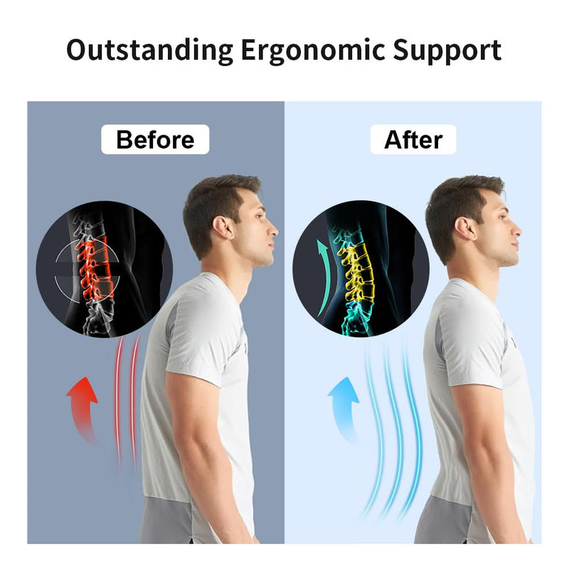 [Australia] - Back Brace for Lower Back Pain Relief for Women/Men with Lumbar Pad, Back Support Belt with 7 Stays for Heavy Lifting, Sedentariness, Breathable Lumbar Support for Herniated Disc, Sciatica - L L(Waist 39"-45") A 