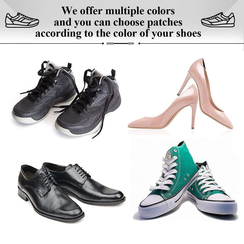 [Australia] - Sneaker Repair Patch Self-adhesive Heel Patch Sneaker Hole Repair Heel Repair Patch Shoe Hole Prevention Patch Suitable for most shoe types, 4 pairs 